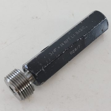 3/4" x 14 NPT L1 Basic Plug Thread Gauge (Used)