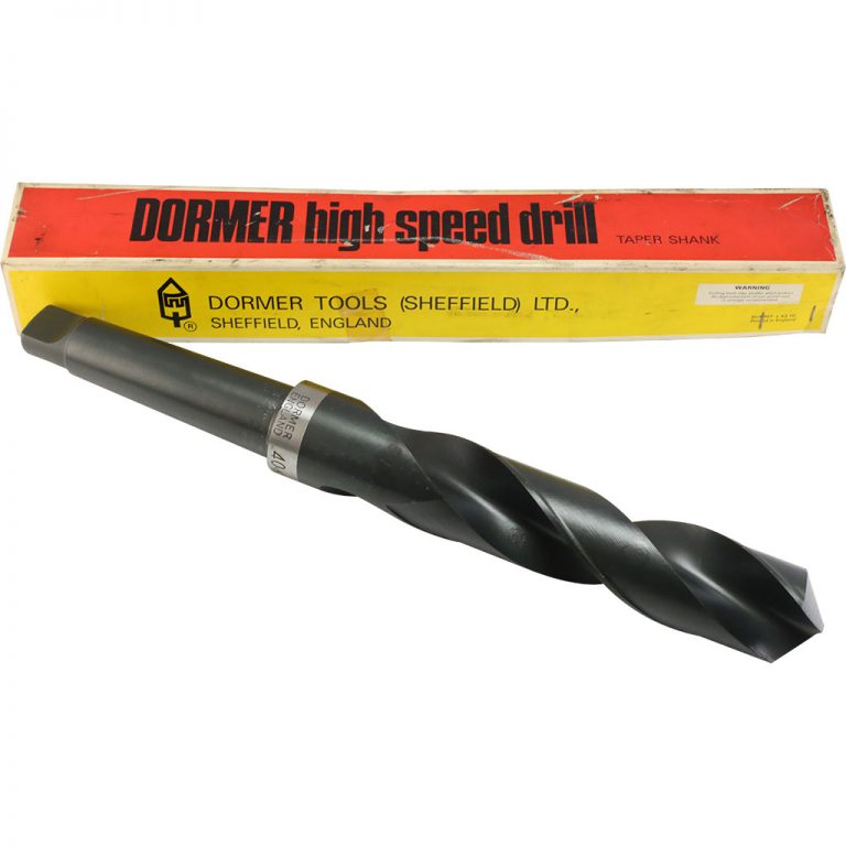 1 1/8" HSS Taper Shank Drill Dormer (Boxed) Sheffield Tooling Company