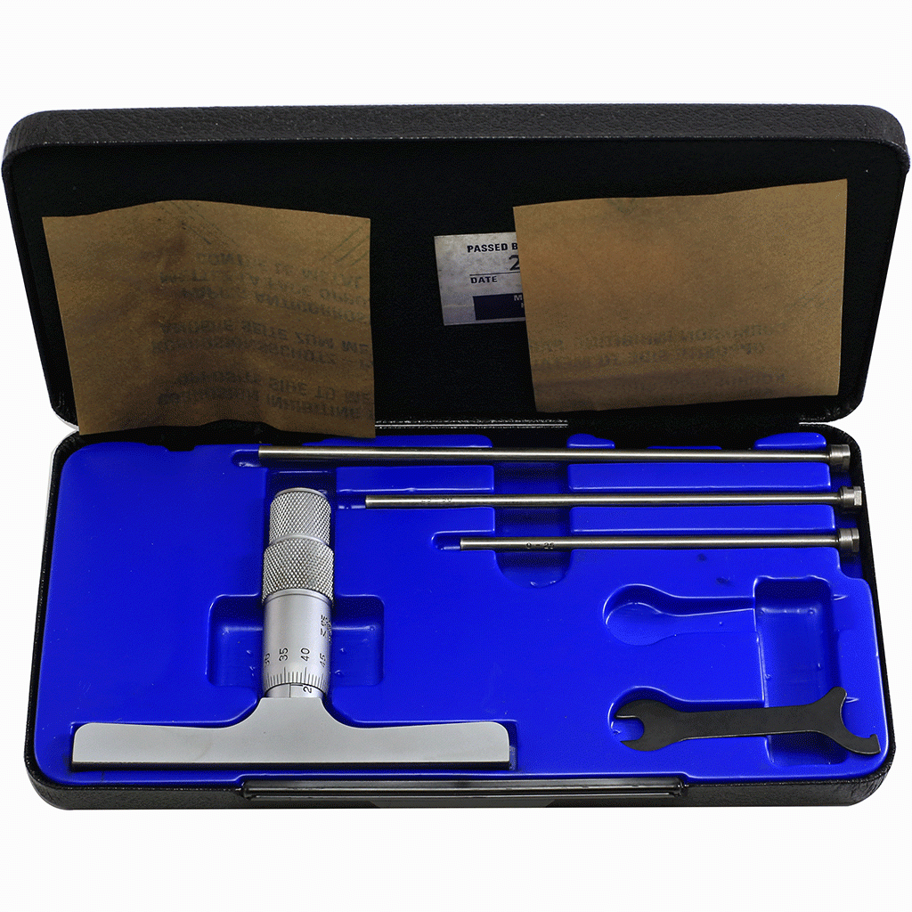 Moore & Wright Adjustable Depth Gauge (Metric) - 0-75mm (Boxed)